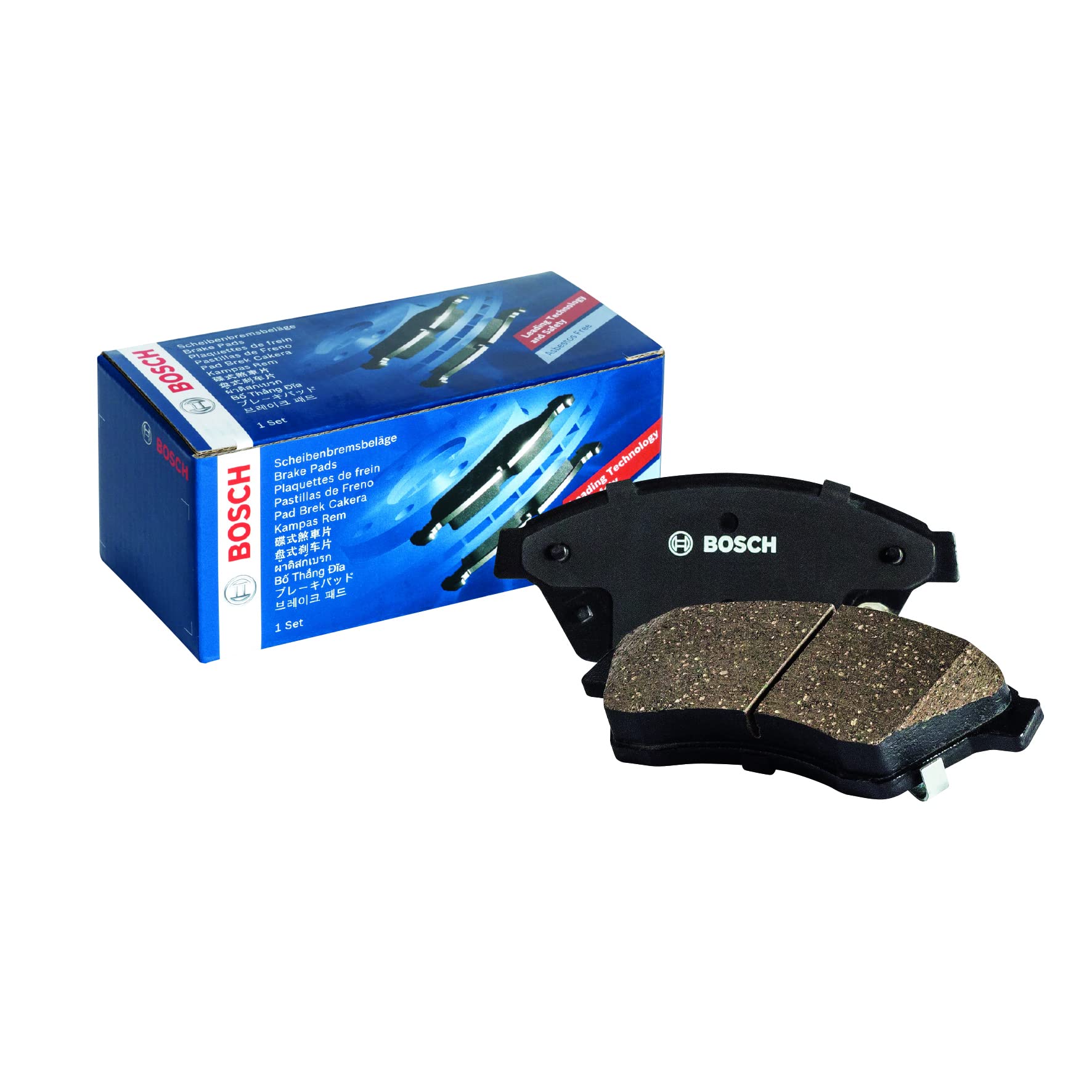 Bosch BP1836 Bremsbeläge - Vorderachse - ECE-R90 Zertifizierung - vier Bremsbeläge pro Set Bosch BP1836 Bremsbeläge - Vorderachse - ECE-R90 Zertifizierung - vier Bremsbeläge pro Set von Bosch Automotive