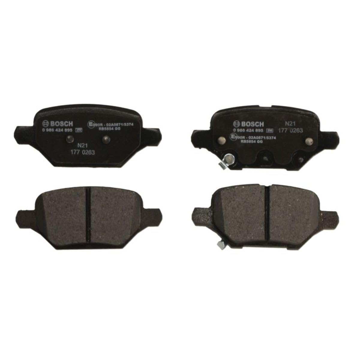 Bosch BP1874 Bremsbeläge - ECE-R90 Zertifizierung - 4 Bremsbeläge pro Set Bosch BP1874 Bremsbeläge - ECE-R90 Zertifizierung - 4 Bremsbeläge pro Set von Bosch Automotive