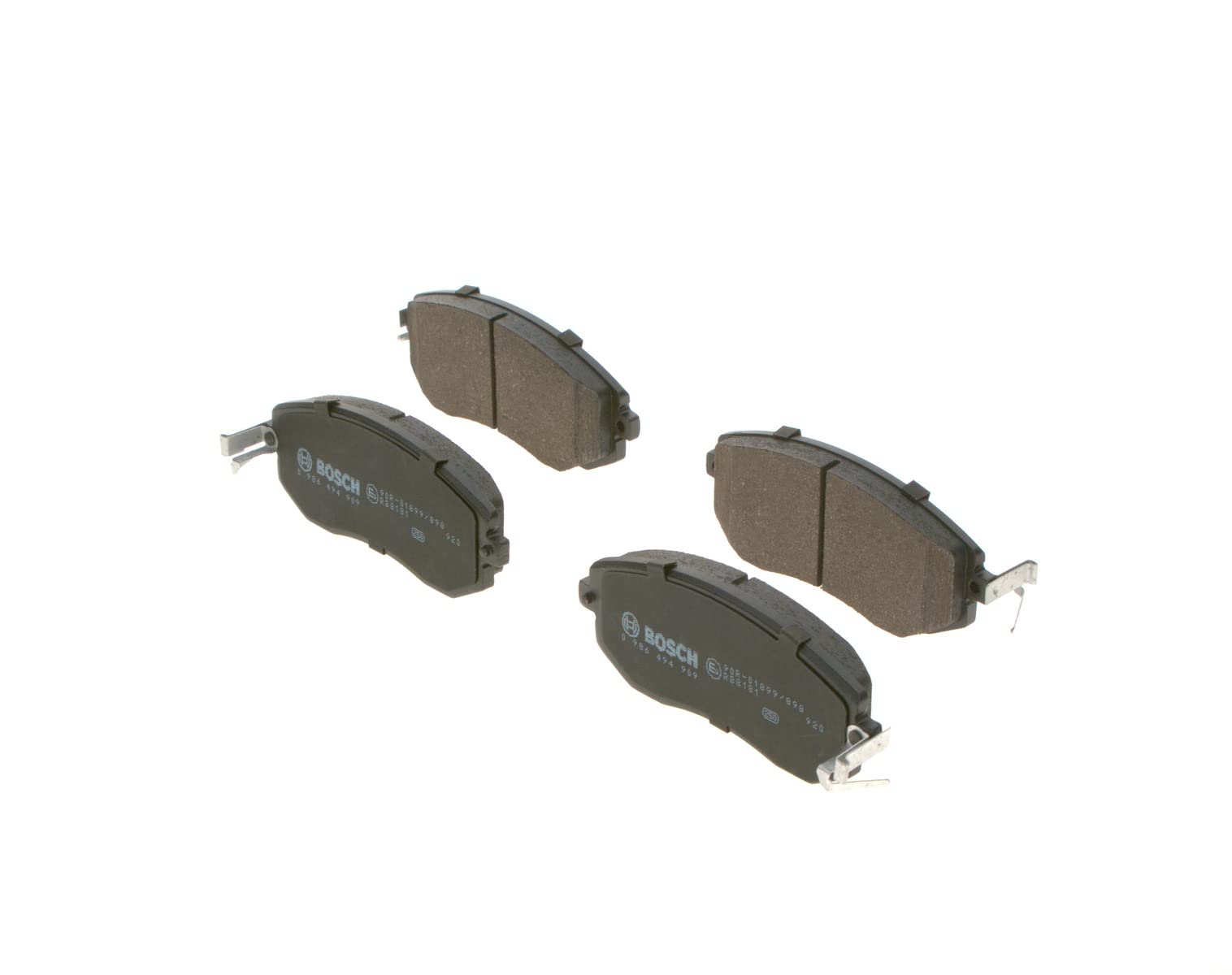 Bosch BP1897 Bremsbeläge - Vorderachse - ECE-R90 Zertifizierung - vier Bremsbeläge pro Set Bosch BP1897 Bremsbeläge - Vorderachse - ECE-R90 Zertifizierung - vier Bremsbeläge pro Set von Bosch Automotive
