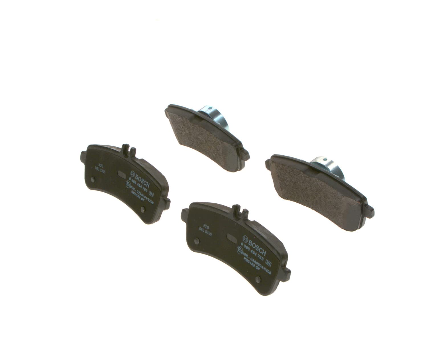 Bosch BP1937 Bremsbeläge - Hinterachse - ECE-R90 Zertifizierung - vier Bremsbeläge pro Set Bosch BP1937 Bremsbeläge - Hinterachse - ECE-R90 Zertifizierung - vier Bremsbeläge pro Set von Bosch Automotive