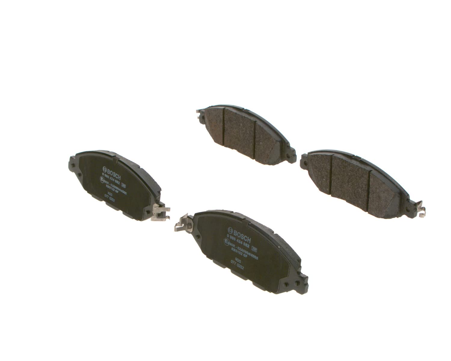 Bosch BP2439 Bremsbeläge - Vorderachse - ECE-R90 Zertifizierung - vier Bremsbeläge pro Set Bosch BP2439 Bremsbeläge - Vorderachse - ECE-R90 Zertifizierung - vier Bremsbeläge pro Set von Bosch Automotive