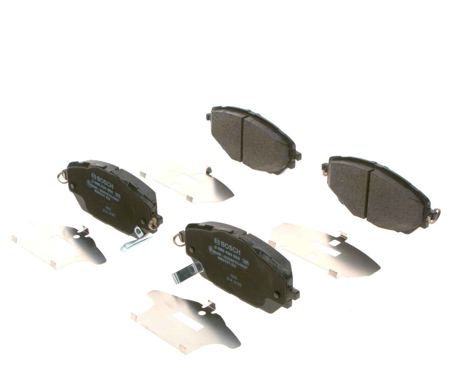 Bosch BP2488 Bremsbeläge - Vorderachse - ECE-R90 Zertifizierung - vier Bremsbeläge pro Set Bosch BP2488 Bremsbeläge - Vorderachse - ECE-R90 Zertifizierung - vier Bremsbeläge pro Set von Bosch Automotive