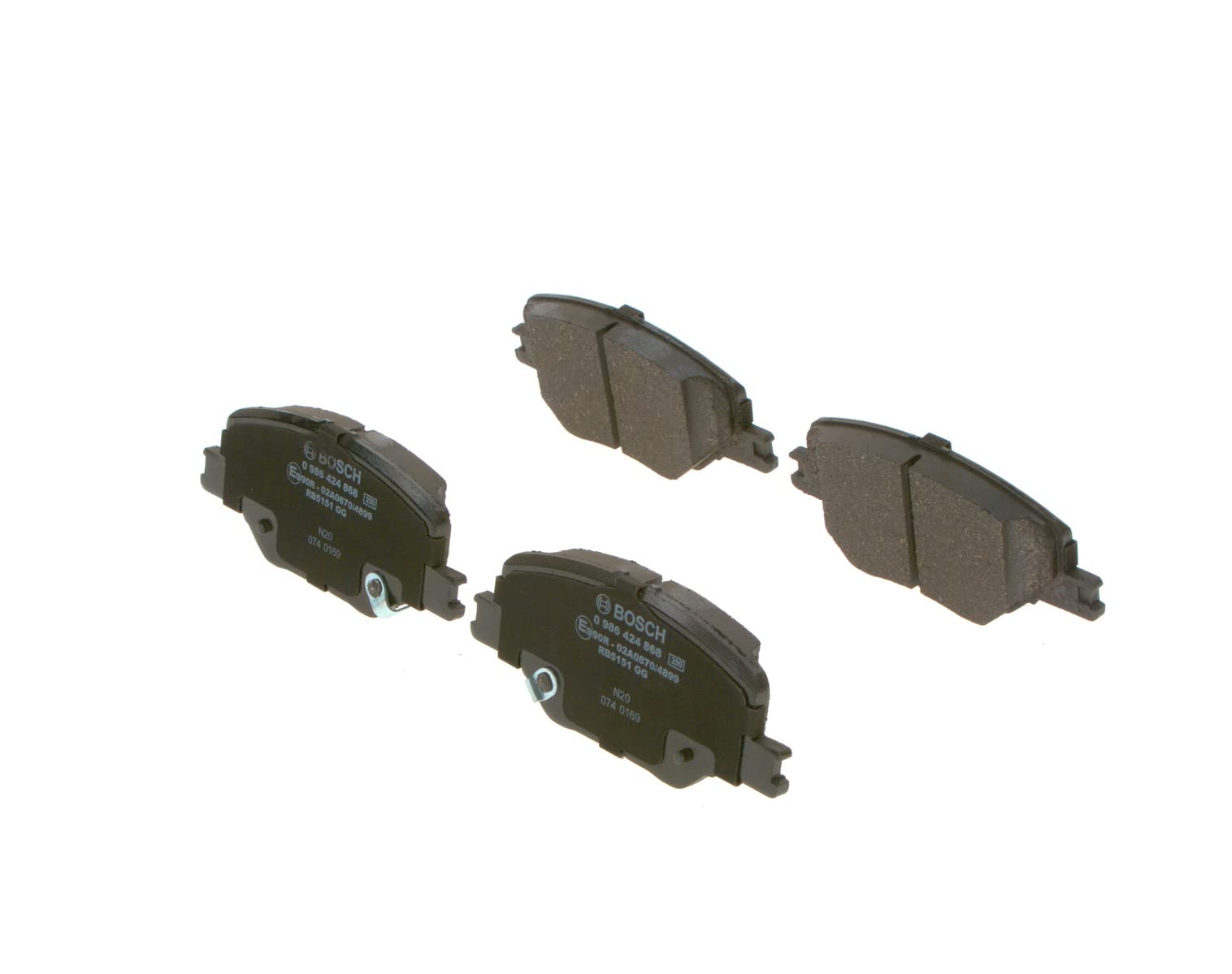 Bosch BP2491 Bremsbeläge - Vorderachse - ECE-R90 Zertifizierung - vier Bremsbeläge pro Set Bosch BP2491 Bremsbeläge - Vorderachse - ECE-R90 Zertifizierung - vier Bremsbeläge pro Set von Bosch Automotive