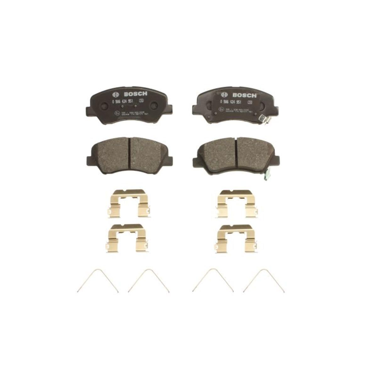 Bosch BP2569 Bremsbeläge, ECE-R90-Zertifizierung, 1 Satz mit 4 Bremsbelägen Bosch BP2569 Bremsbeläge, ECE-R90-Zertifizierung, 1 Satz mit 4 Bremsbelägen von Bosch Automotive