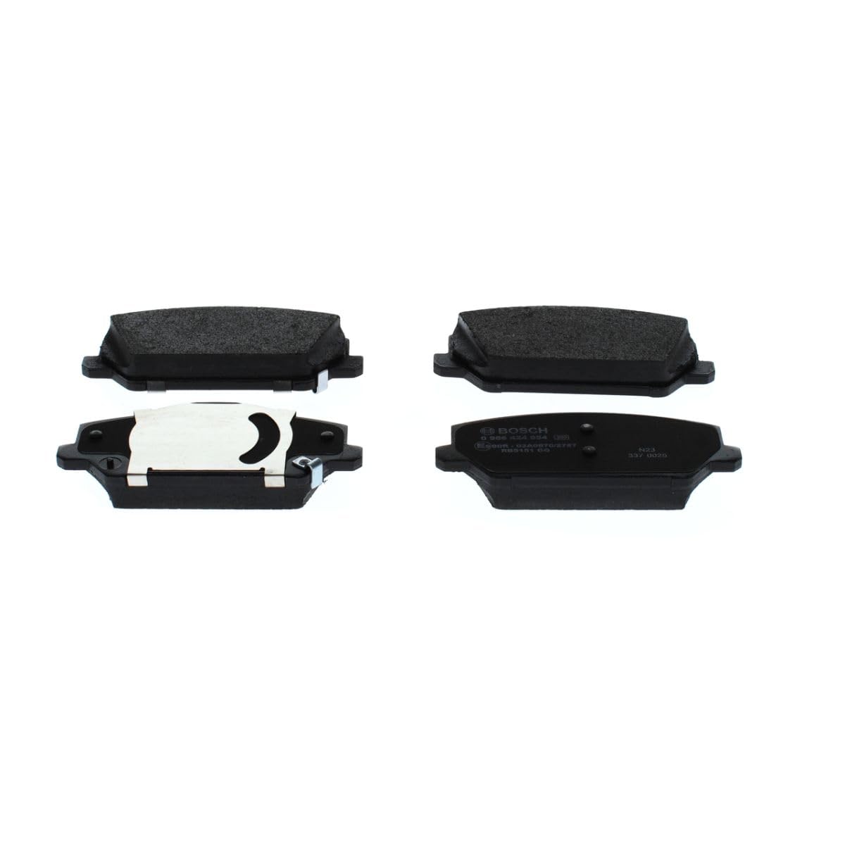 Bosch BP2572 Bremsbeläge, ECE-R90-Zertifizierung, 1 Satz mit 4 Bremsbelägen Bosch BP2572 Bremsbeläge, ECE-R90-Zertifizierung, 1 Satz mit 4 Bremsbelägen von Bosch Automotive