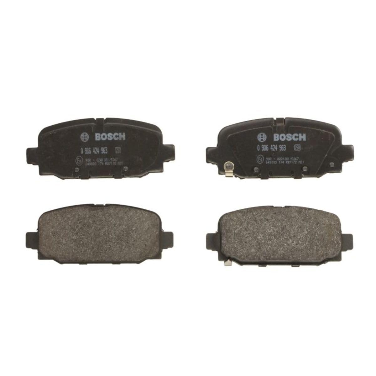 Bosch BP2580 Bremsbeläge, ECE-R90-Zertifizierung, 1 Satz mit 4 Bremsbelägen Bosch BP2580 Bremsbeläge, ECE-R90-Zertifizierung, 1 Satz mit 4 Bremsbelägen von Bosch Automotive