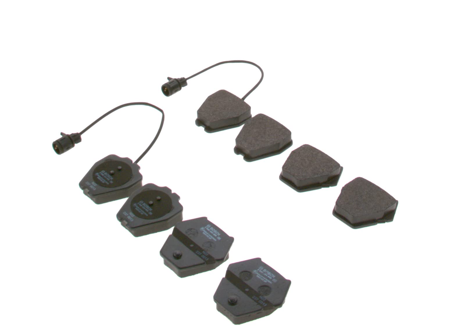 Bosch BP402 Bremsbeläge - Vorderachse - ECE-R90 Zertifizierung - vier Bremsbeläge pro Set Bosch BP402 Bremsbeläge - Vorderachse - ECE-R90 Zertifizierung - vier Bremsbeläge pro Set von Bosch Automotive