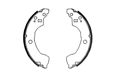 Bosch Bremsbackensatz [Hersteller-Nr. 0986487691] für Nissan von Bosch