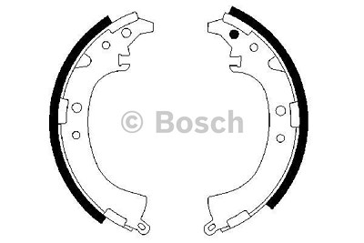 Bosch Bremsbackensatz [Hersteller-Nr. 0986487424] für Toyota von Bosch