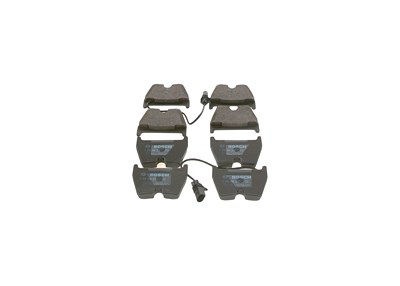 Bosch Bremsbeläge mit VWK vorne (Satz) [Hersteller-Nr. 0986494216] für Audi, Lamborghini, VW von Bosch