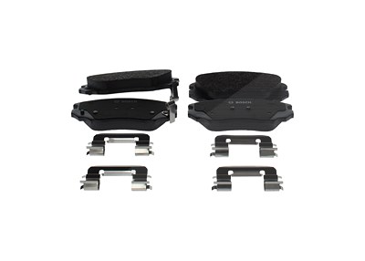 Bosch Bremsbeläge vorne (Satz) [Hersteller-Nr. 0986494632] für Chevrolet, Opel, Saab, Vauxhall von Bosch