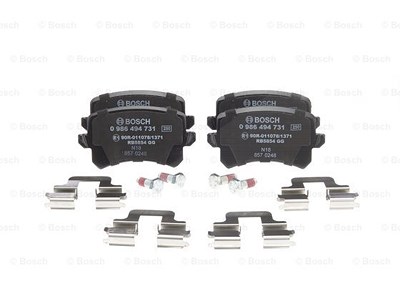 Bosch Bremsbelagsatz, Scheibenbremse [Hersteller-Nr. 0986494731] für Audi, Seat, VW von Bosch