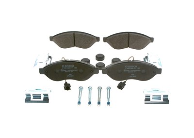 Bosch Bremsbeläge vorne (Satz) [Hersteller-Nr. 0986494591] für Citroën, Fiat, Peugeot von Bosch
