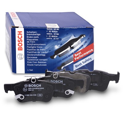 Bosch Bremsbeläge hinten (Satz) [Hersteller-Nr. 0986494839] für Ford, Ford Usa von Bosch