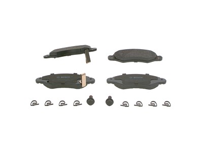 Bosch Bremsbelagsatz, Scheibenbremse [Hersteller-Nr. 0986494458] für Opel, Subaru, Suzuki, Vauxhall von Bosch
