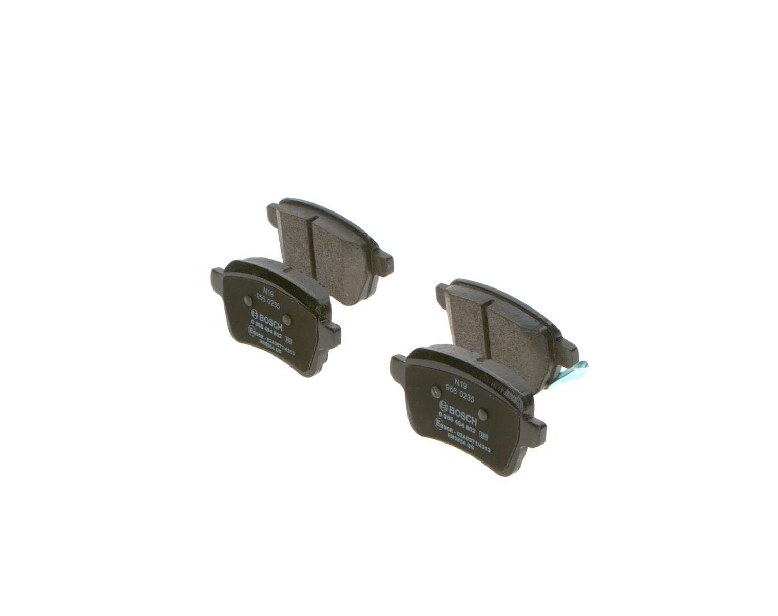 Bosch BP1976 Bremsbeläge - Hinterachse - ECE-R90 Zertifizierung - vier Bremsbeläge pro Set Bosch BP1976 Bremsbeläge - Hinterachse - ECE-R90 Zertifizierung - vier Bremsbeläge pro Set von Bosch Automotive