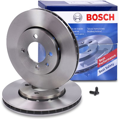 Bosch Bremsscheibe Vorderachse Belüftet [Hersteller-Nr. 0986479776] für Seat, Skoda, VW von Bosch