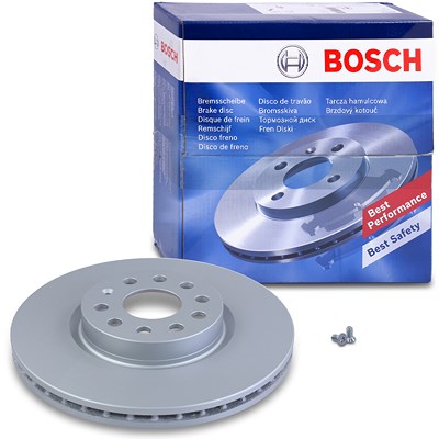 Bosch 1x Bremsscheibe belüftet vorne [Hersteller-Nr. 0986479058] für Audi, Cupra, Seat, Skoda, VW von Bosch