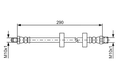 Bosch Bremsschlauch [Hersteller-Nr. 1987476334] für Audi, VW von Bosch