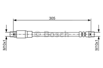 Bosch Bremsschlauch [Hersteller-Nr. 1987476171] für Audi, Seat von Bosch