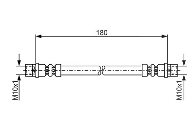 Bosch Bremsschlauch [Hersteller-Nr. 1987476018] für Audi, Skoda, VW von Bosch