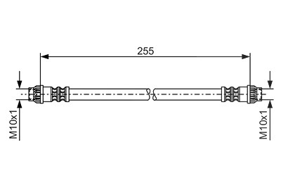 Bosch Bremsschlauch [Hersteller-Nr. 1987476178] für Citroën, Peugeot, Renault von Bosch