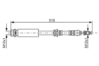 Bosch Bremsschlauch [Hersteller-Nr. 1987476993] für Ford, Mazda von Bosch