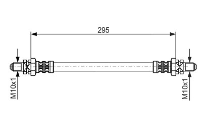 Bosch Bremsschlauch [Hersteller-Nr. 1987476382] für Ford von Bosch