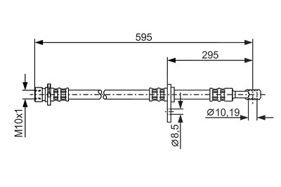 Bosch Bremsschlauch [Hersteller-Nr. 1987481044] für Honda von Bosch