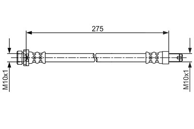 Bosch Bremsschlauch [Hersteller-Nr. 1987481704] für Ford von Bosch