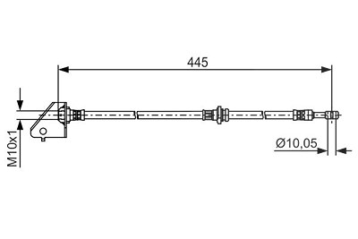 Bosch Bremsschlauch [Hersteller-Nr. 1987481497] für Hyundai, Kia von Bosch