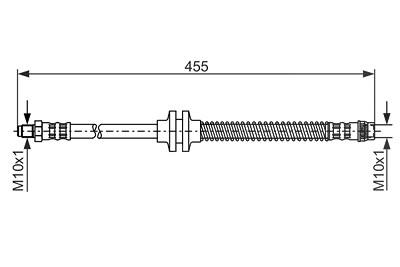 Bosch Bremsschlauch [Hersteller-Nr. 1987476126] für Renault von Bosch