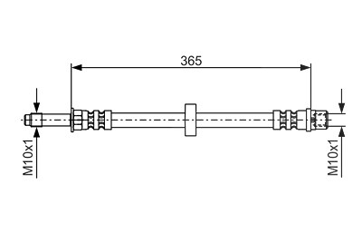 Bosch Bremsschlauch [Hersteller-Nr. 1987476851] für Seat, Volvo von Bosch