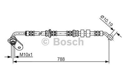 Bosch Bremsschlauch [Hersteller-Nr. 1987476935] für Suzuki von Bosch