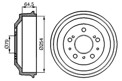 Bosch Bremstrommel [Hersteller-Nr. 0986477098] für Citroën, Fiat, Peugeot von Bosch