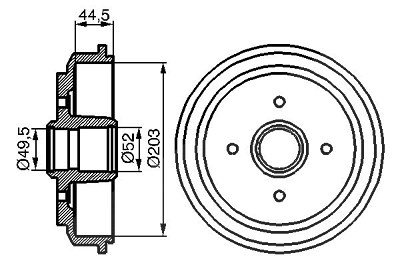 Bosch Bremstrommel [Hersteller-Nr. 0986477149] für Ford, Mazda von Bosch