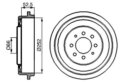 Bosch Bremstrommel [Hersteller-Nr. 0986477067] für Renault von Bosch