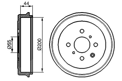 Bosch Bremstrommel Hinterachse [Hersteller-Nr. 0986477148] für Citroën, Peugeot, Suzuki, Toyota von Bosch