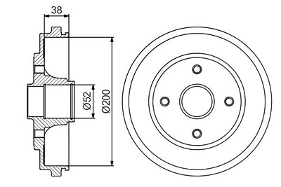 Bosch Bremstrommel [Hersteller-Nr. 0986477229] für Opel von Bosch