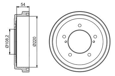 Bosch Bremstrommel [Hersteller-Nr. 0986477213] für Suzuki von Bosch