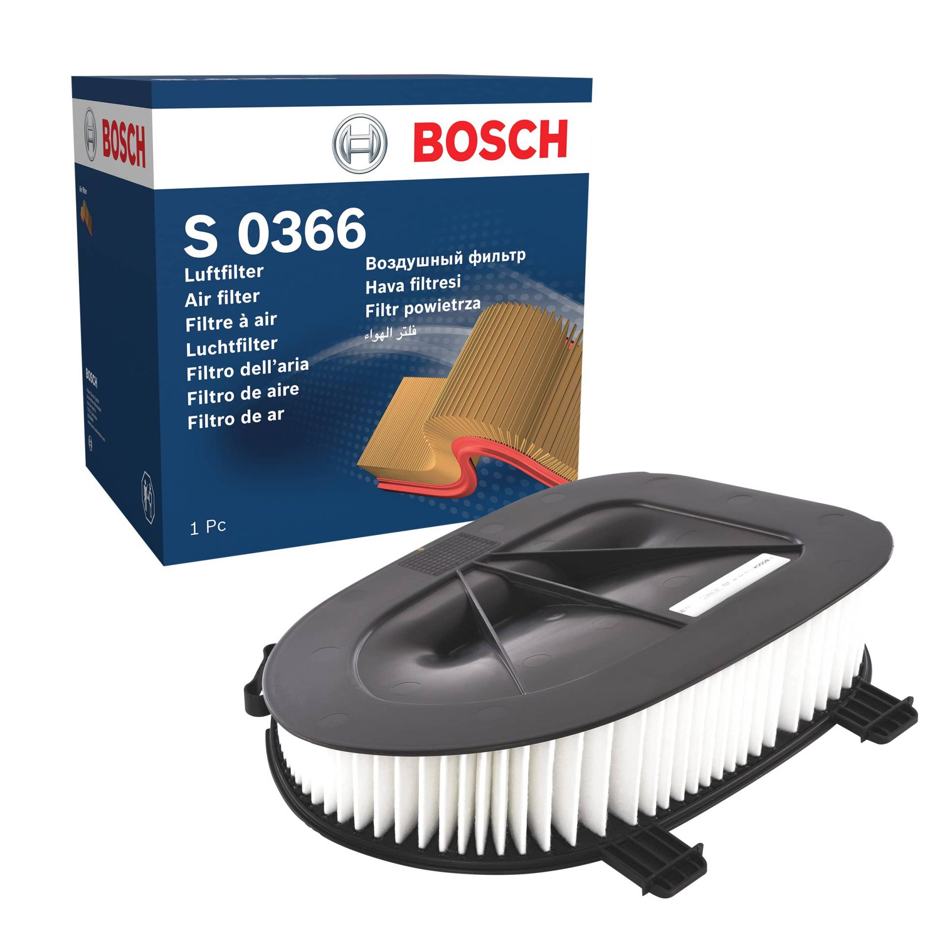 Bosch S0366 - Luftfilter Auto von Bosch Automotive