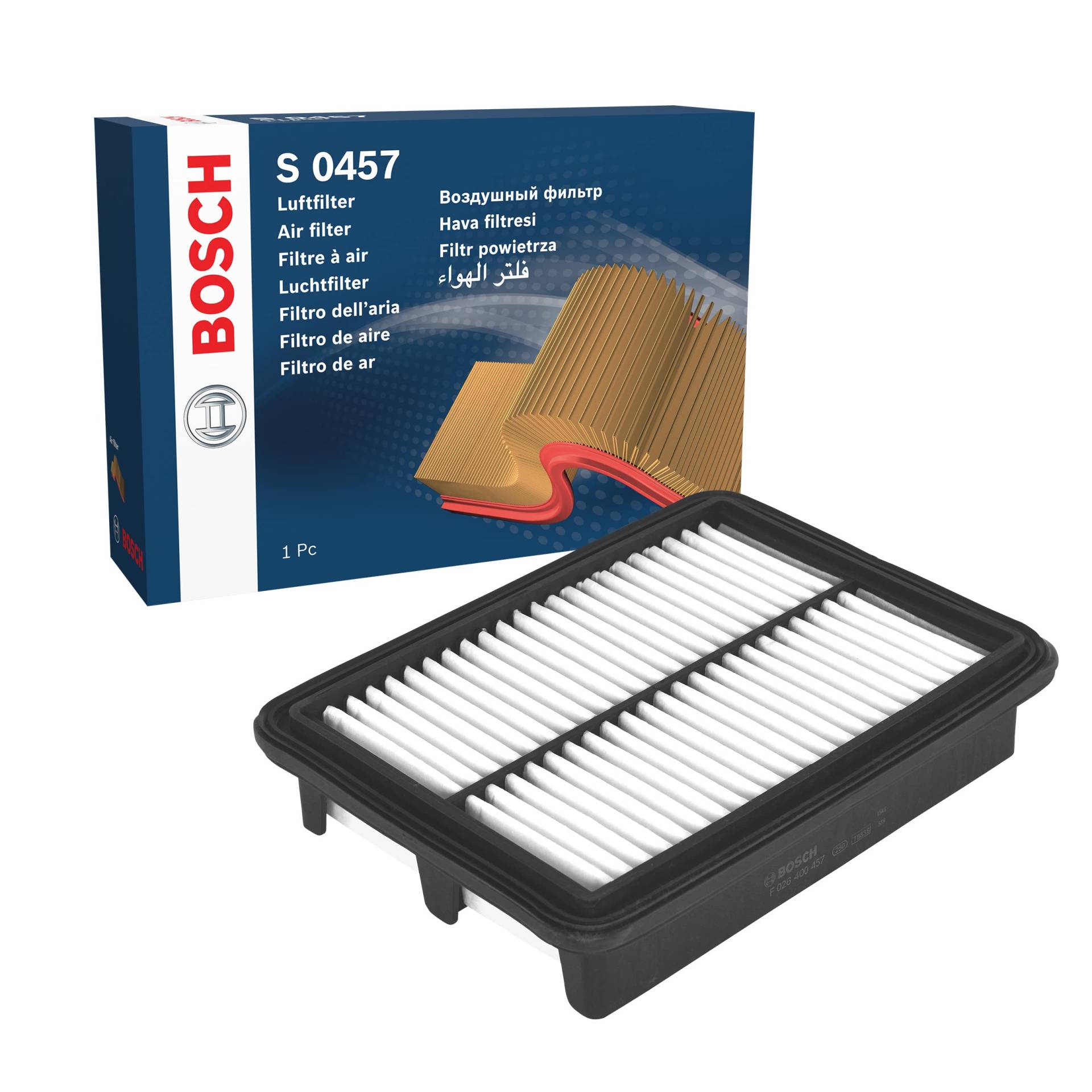 Bosch S0457 - Luftfilter Auto von Bosch Automotive