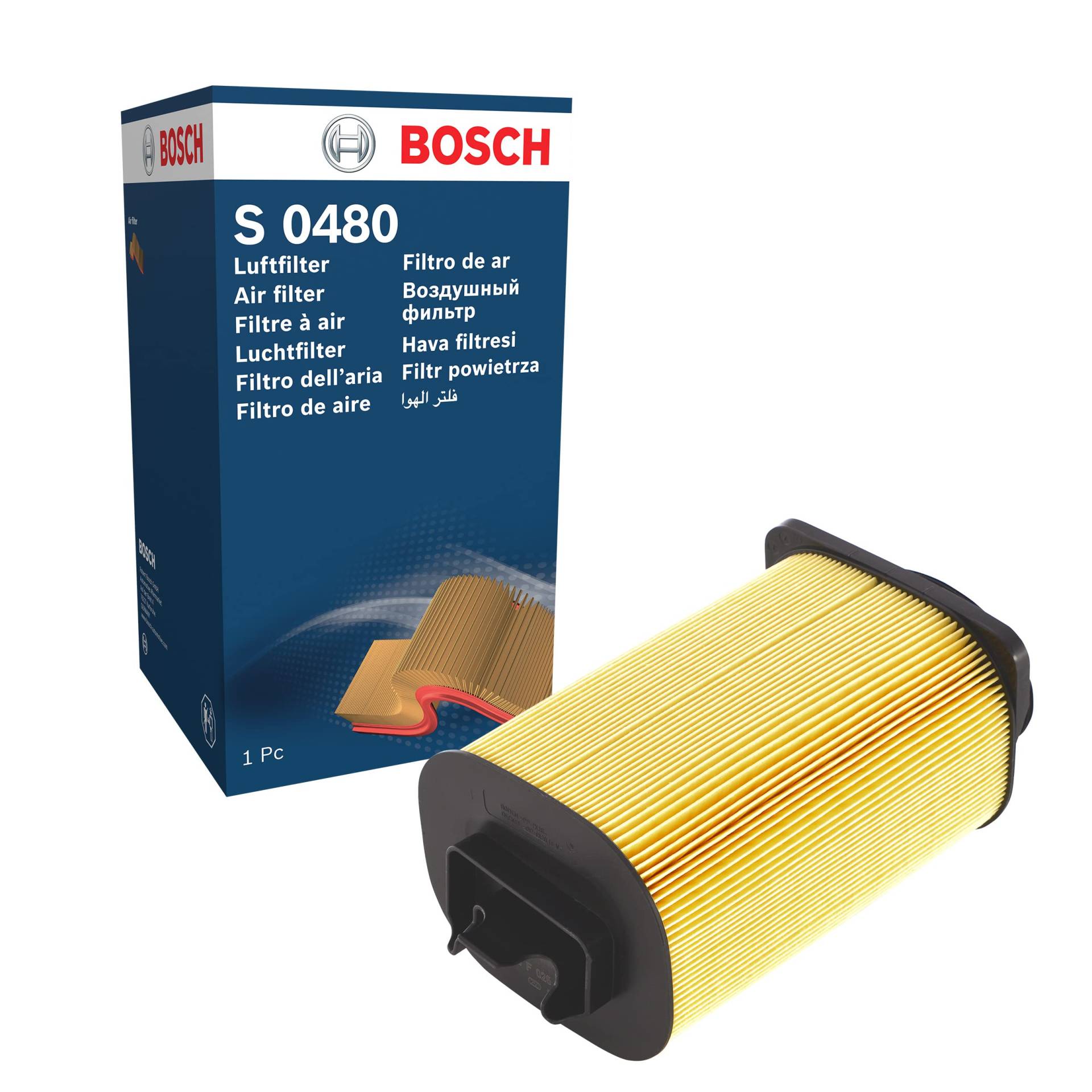 Bosch S0480 - Luftfilter Auto von Bosch Automotive