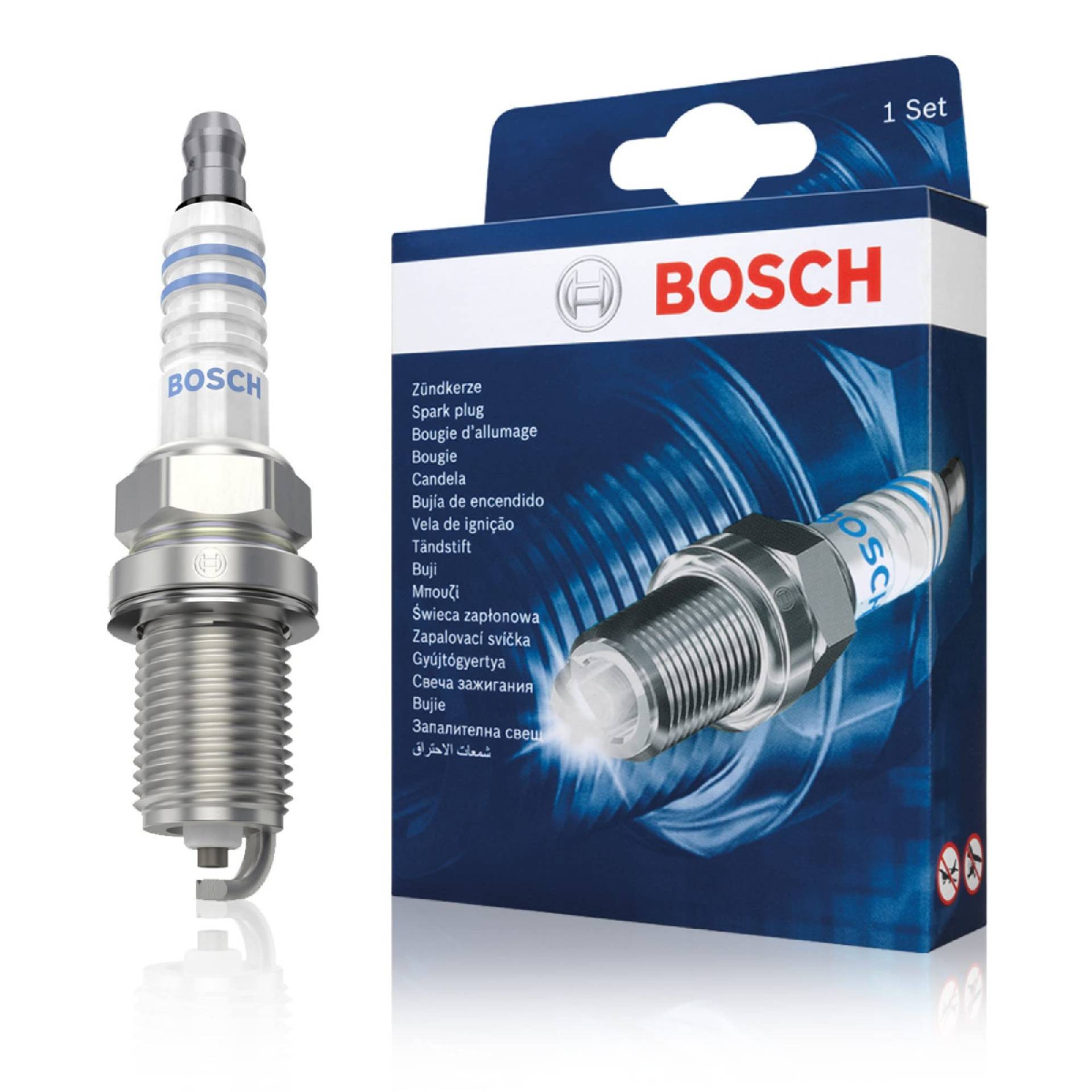 Bosch FR7DCX (+11) - Nickel Zündkerzen - 4er Set von Bosch Automotive