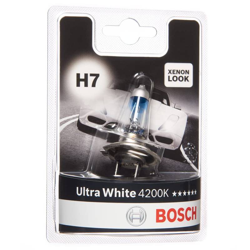Bosch H7 Ultra White Fahrzeuglampe 12V 55W PX26d (1 Stück) von Bosch Automotive