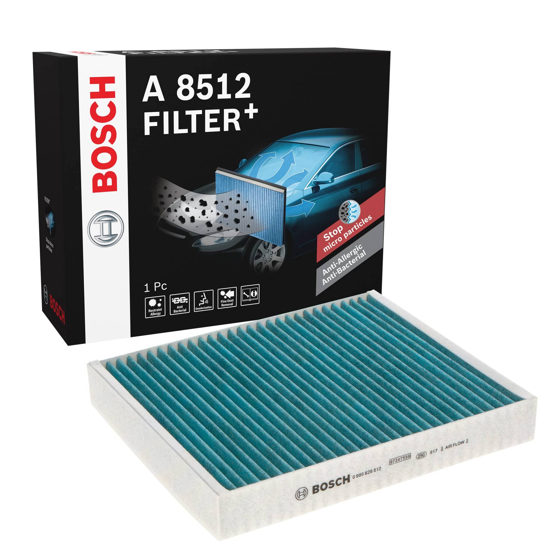 Bosch A8512 - Innenraumfilter Filter+ von Bosch Automotive