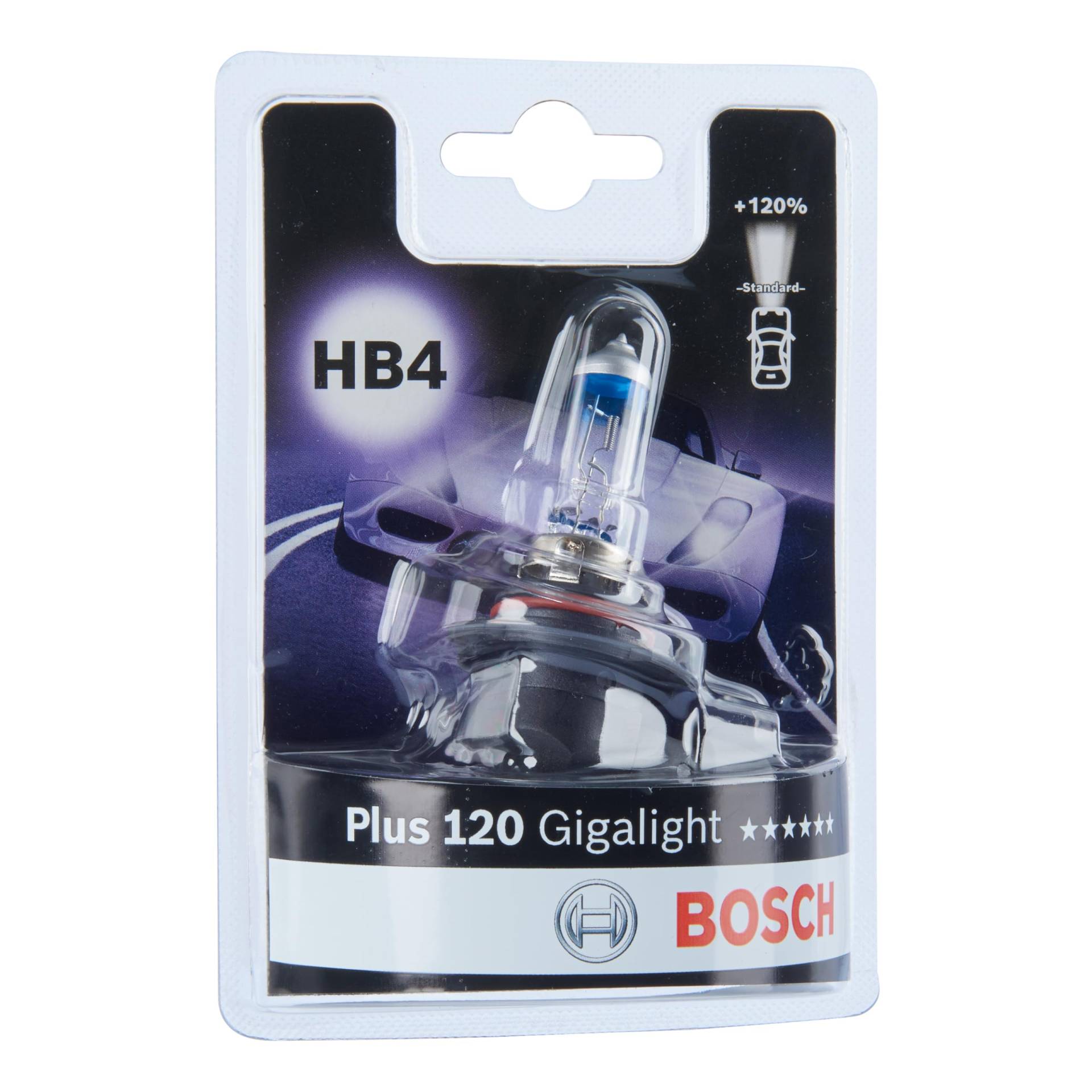 Bosch HB4 Plus 120 Gigalight Lampe - 12 V 51 W P22d - 1 Stück Bosch HB4 Plus 120 Gigalight Lampe - 12 V 51 W P22d - 1 Stück von Bosch