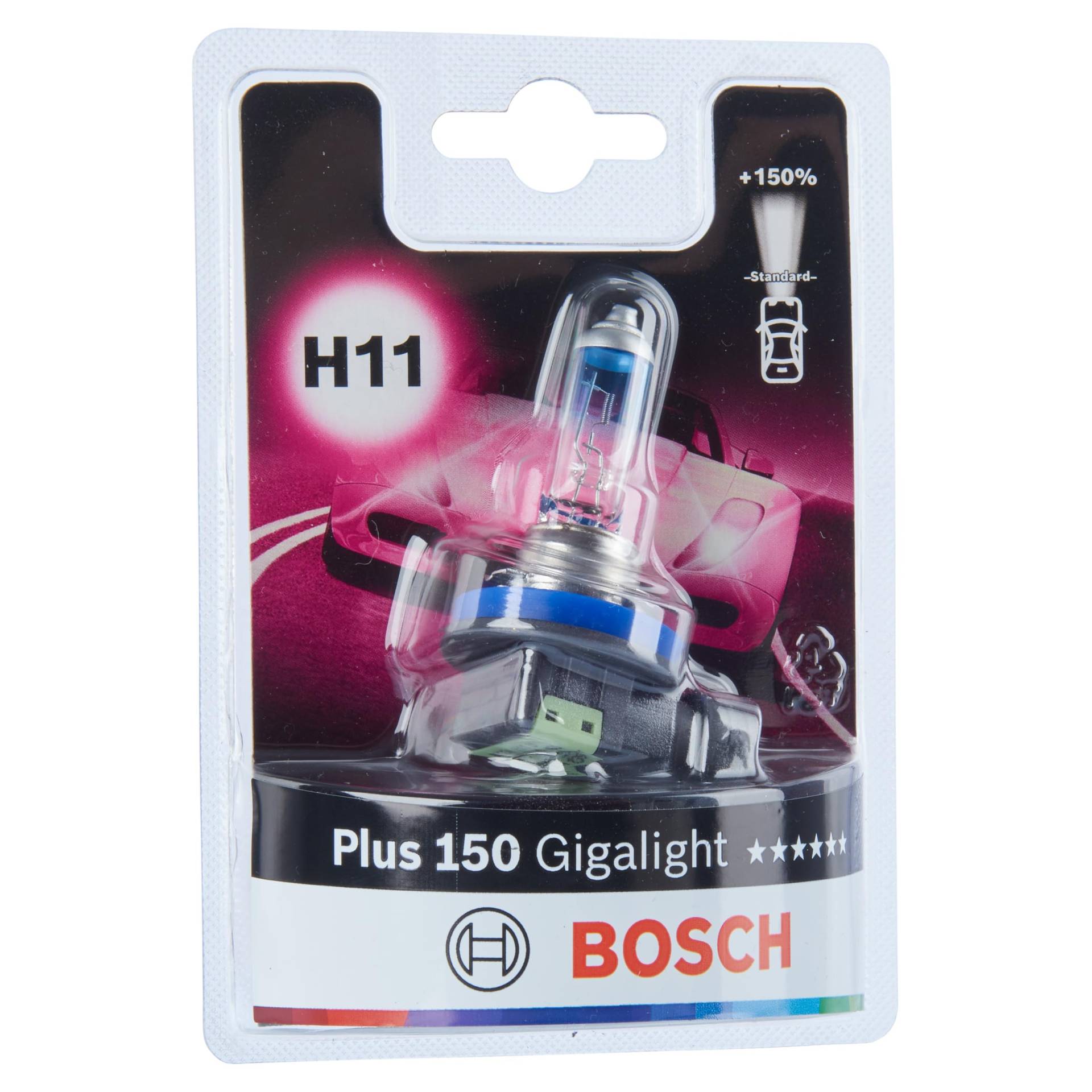 Bosch H11 Plus 150 Gigalight Lampe - 12 V 55 W PGJ19-2 - 1 Stück Bosch H11 Plus 150 Gigalight Lampe - 12 V 55 W PGJ19-2 - 1 Stück von Bosch