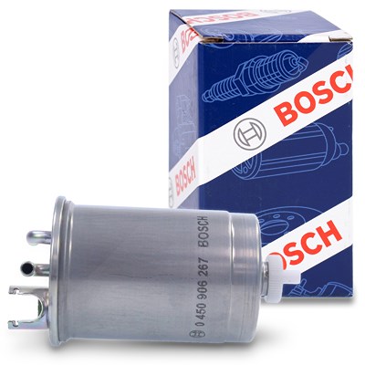 Bosch Kraftstofffilter [Hersteller-Nr. 0450906267] für Audi, Ford, Seat, VW von Bosch