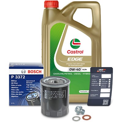 Bosch Ölfilter+Schraube+5 L Castrol 0W-40 für Mitsubishi, Smart Bosch Ölfilter+Schraube+5 L Castrol 0W-40 für Mitsubishi, Smart von Bosch